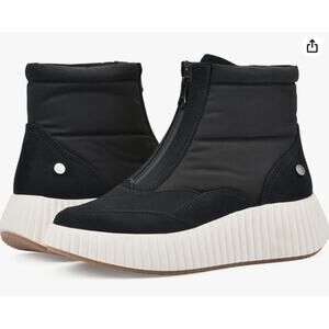 NEW White Mountain Women Platform High-Top‎ Sneaker Bootie Boots SZ 7.5 Black